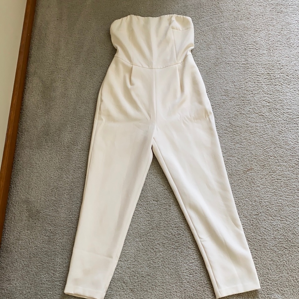 Express White One Piece Romper